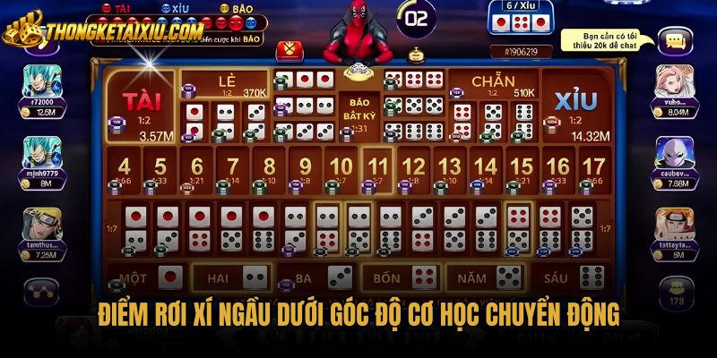 Điểm rơi xí ngầu qua cơ chế triệt tiêu động năng