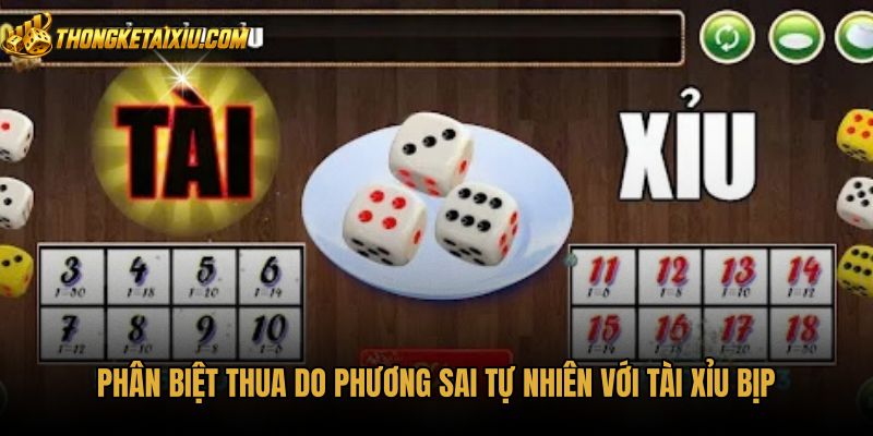 Dấu hiệu tài xỉu bịp so với phương sai tự nhiên