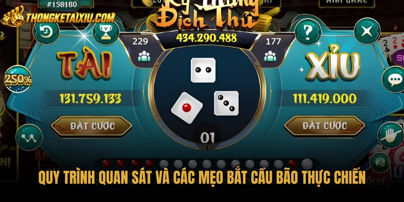 Mẹo Bắt Cầu Bão - Quy Trình Quan Sát 5-7 Phiên Chuẩn Xác