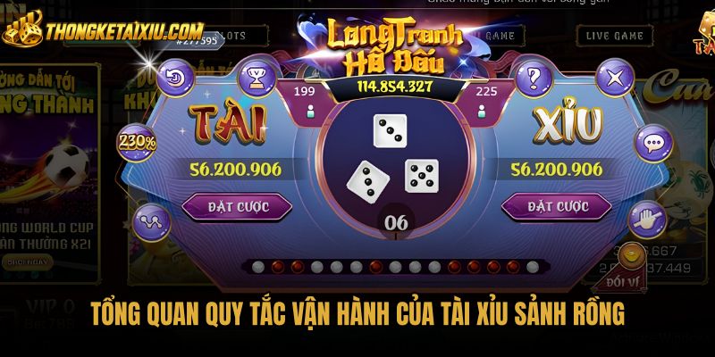 Quy tắc lắc xúc xắc chuẩn Sicbo tại Tài xỉu sảnh rồng